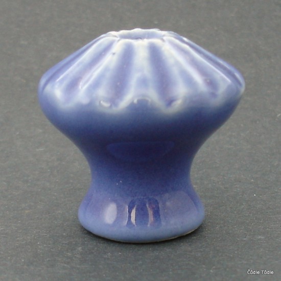 Nábytková knopka modrofialová  3,5 cm bez šroubu  - úchytka