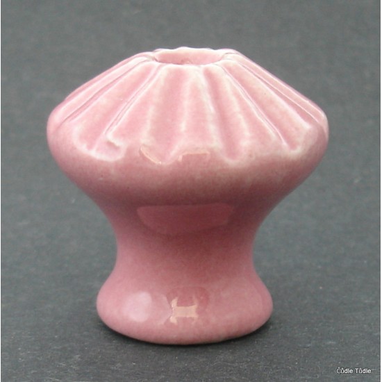 Nábytková knopka růžová  3,5 cm bez šroubu  - úchytka