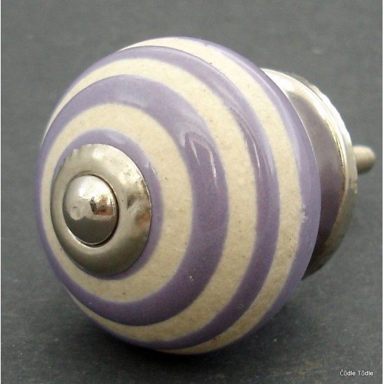 Nábytková úchytka fialová- 4 cm - knopka