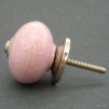 Nábytková úchytka růžová- 4 cm - knopka