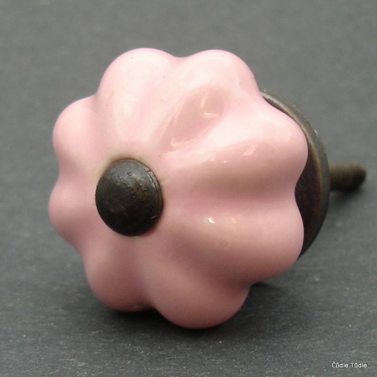 Nábytková úchytka růžová 3,5 cm - knopka