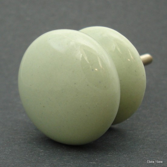 Nábytková knopka světlonce zelená 3,7 cm  - úchytka